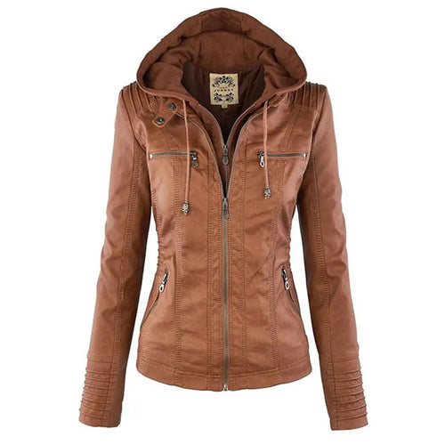 Agnes | Women Faux Leather Biker Jacket