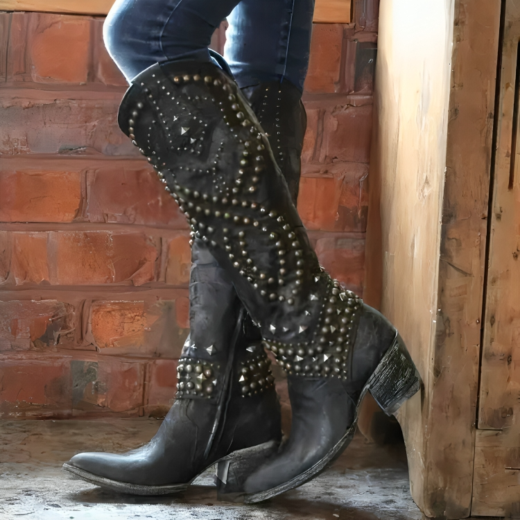 Constance | Women Western Knee High Boots