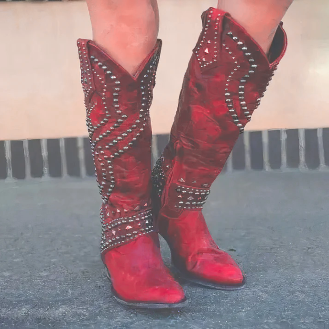 Constance | Women Western Knee High Boots
