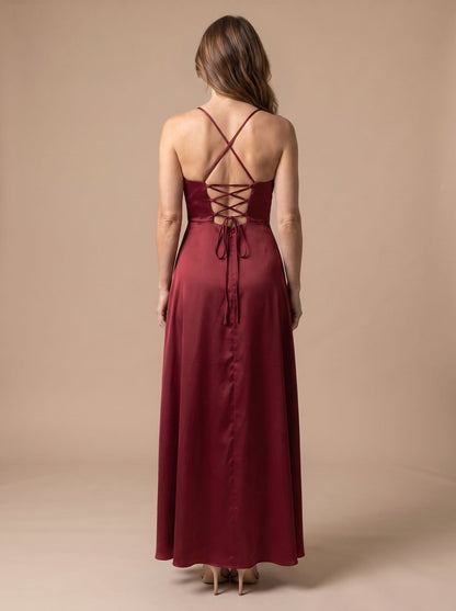 Dorothea | Women Cowl Satin Slip Dress