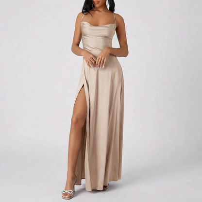 Eloise | Women Backless Satin Slip Dress
