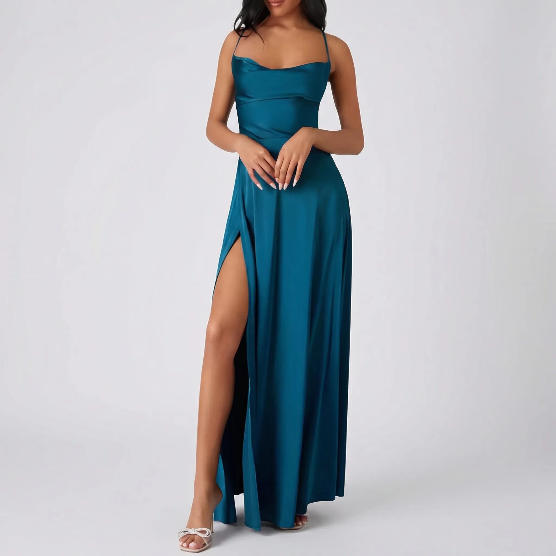 Eloise | Women Backless Satin Slip Dress