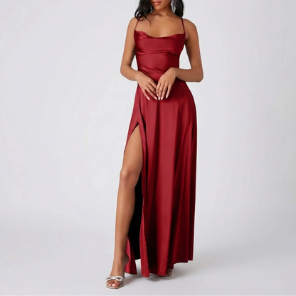 Eloise | Women Backless Satin Slip Dress
