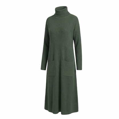 Elowen | Women Turtleneck Knit Sweater Dress
