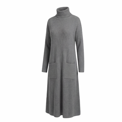 Elowen | Women Turtleneck Knit Sweater Dress
