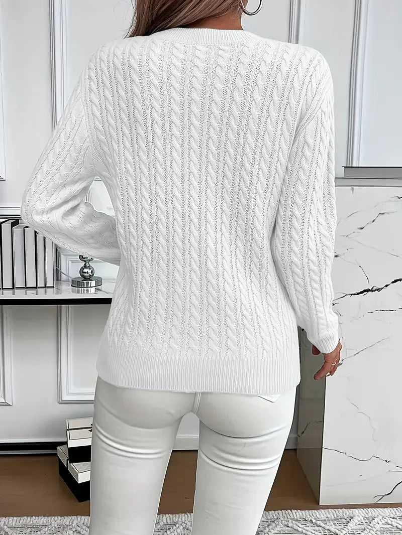 Helena | Women Cable Knit Sweater Vest