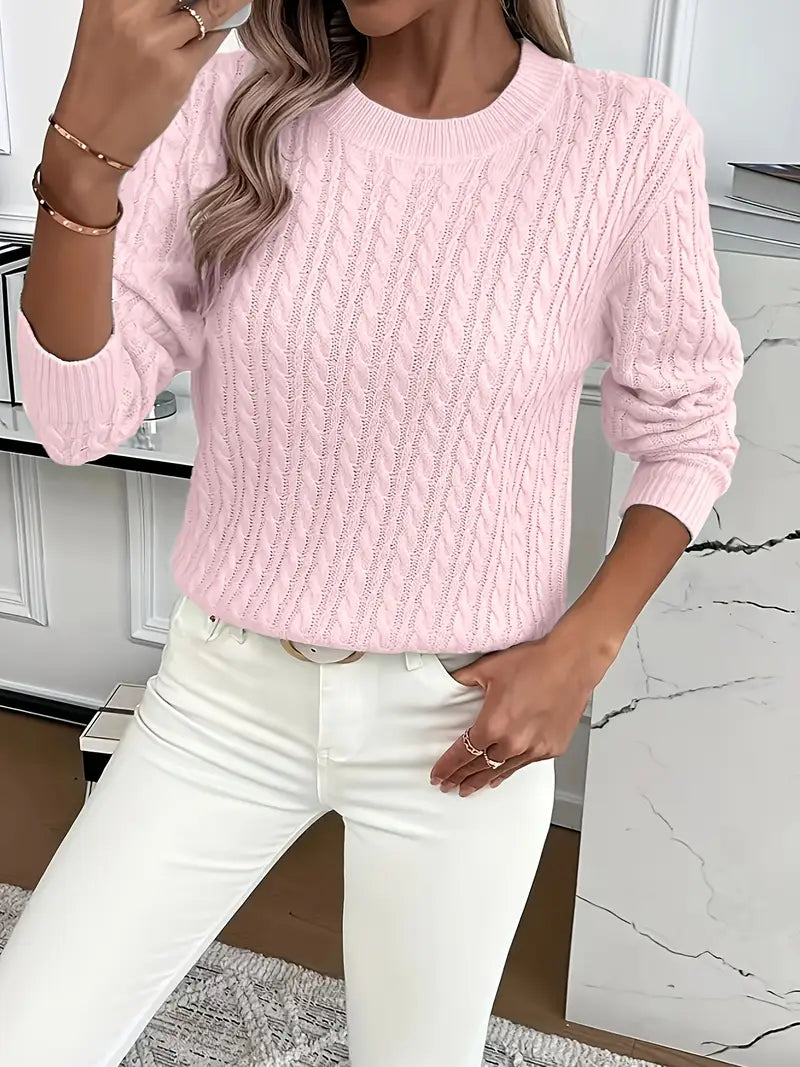 Helena | Women Cable Knit Sweater Vest