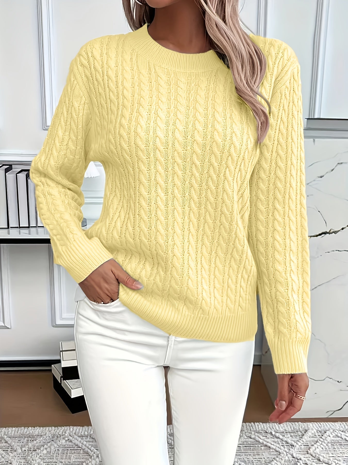 Helena | Women Cable Knit Sweater Vest