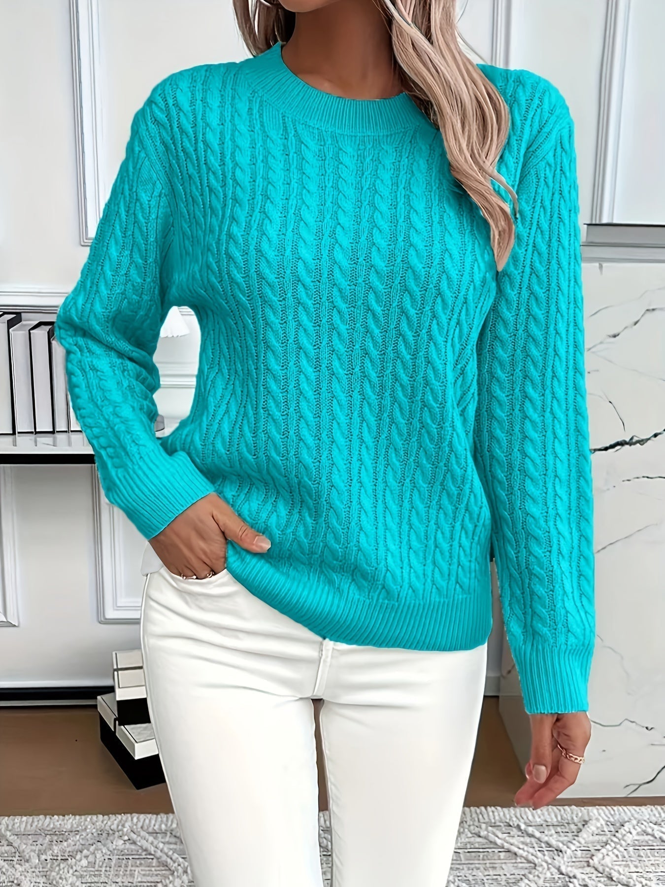 Helena | Women Cable Knit Sweater Vest