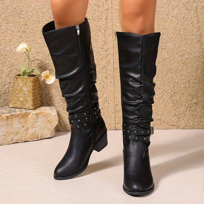 Ida | Women Slouch Knee High Boots