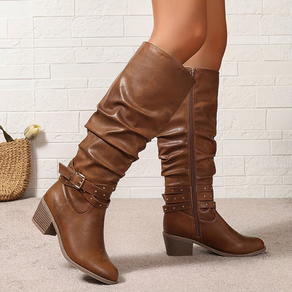 Ida | Women Slouch Knee High Boots