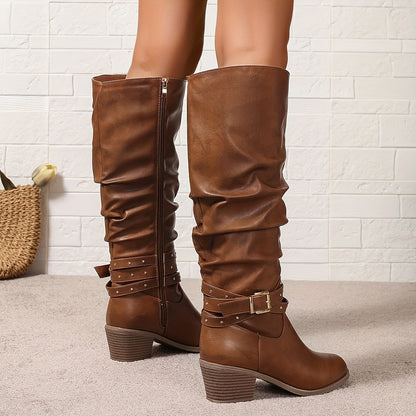Ida | Women Slouch Knee High Boots