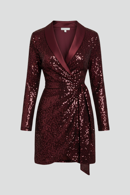 June | Women Wrap Sequin Dress