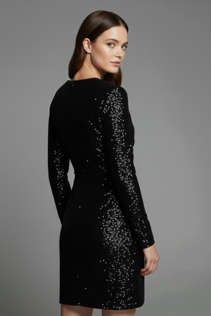 Lena | Women V Neck Sequin Dress