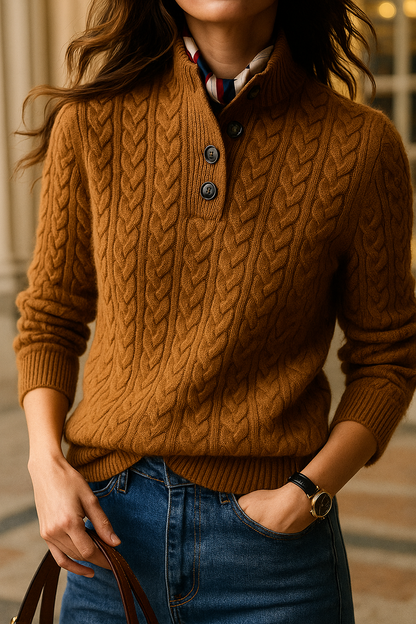 Leona | Women Cable Knit Sweater