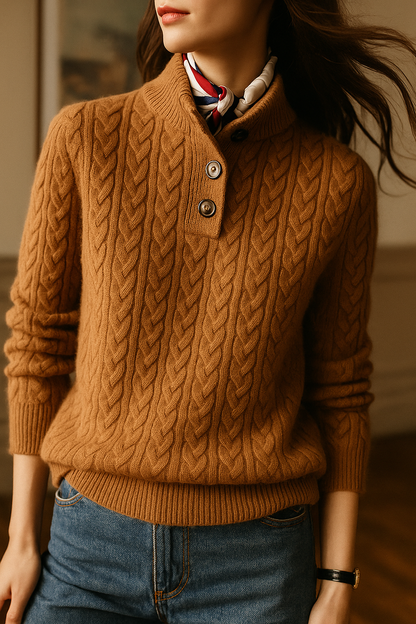Leona | Women Cable Knit Sweater
