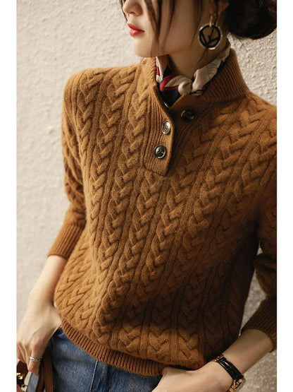 Leona | Women Cable Knit Sweater