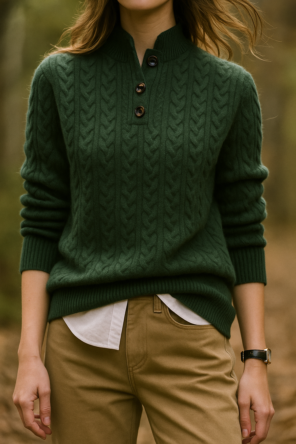 Leona | Women Cable Knit Sweater