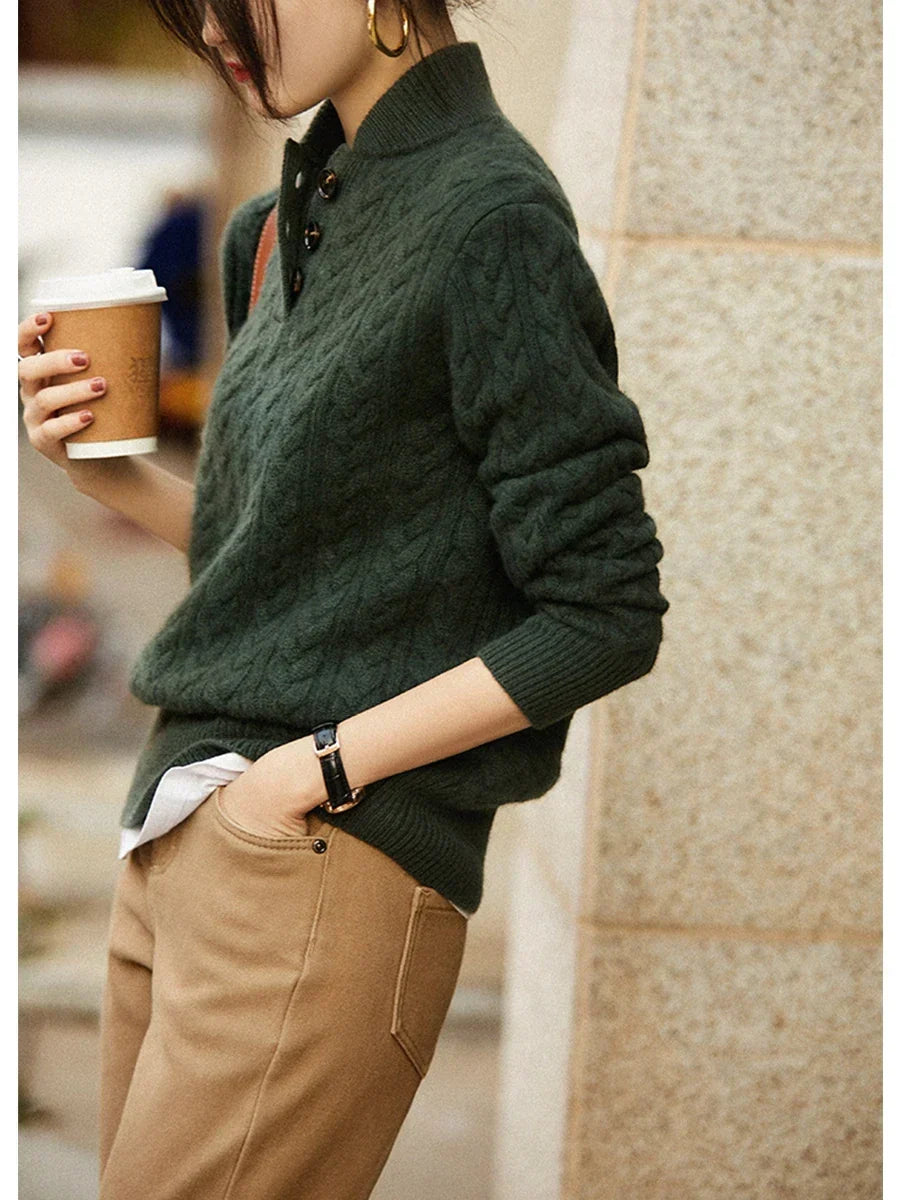 Leona | Women Cable Knit Sweater