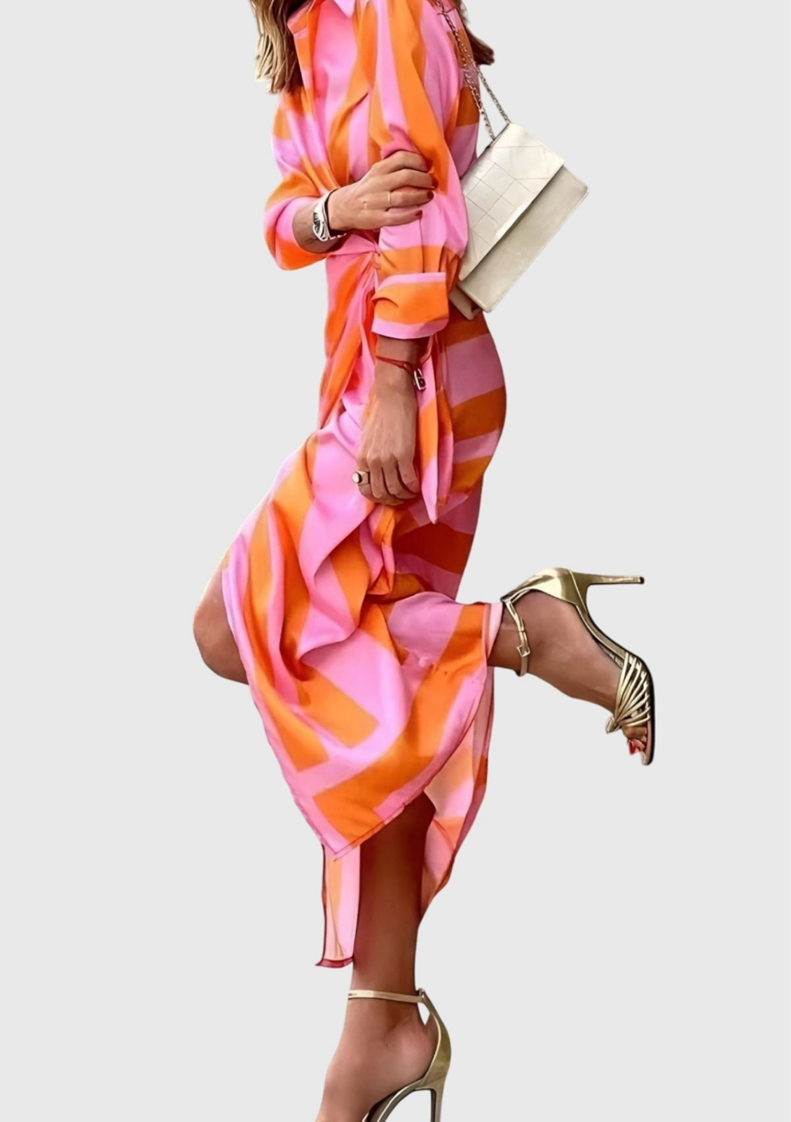 Lottie | Women Wrap Long Sleeve Midi Dress