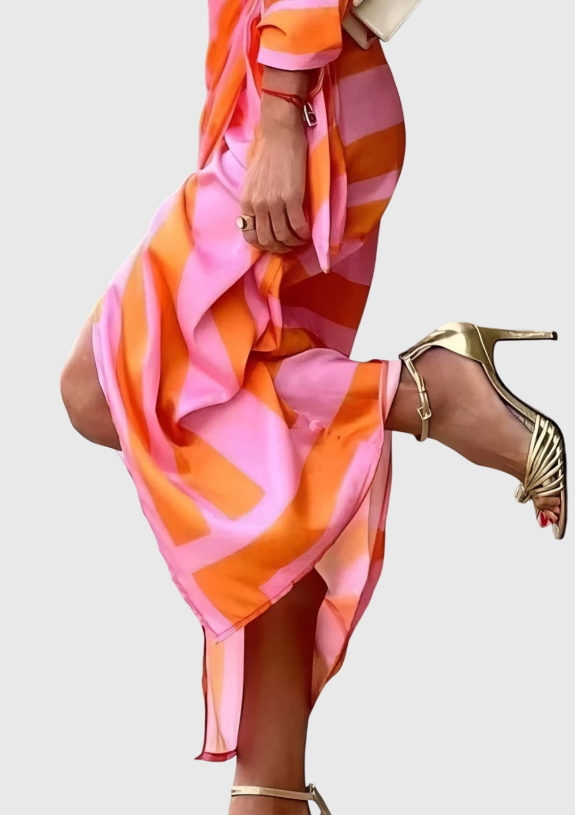 Lottie | Women Wrap Long Sleeve Midi Dress