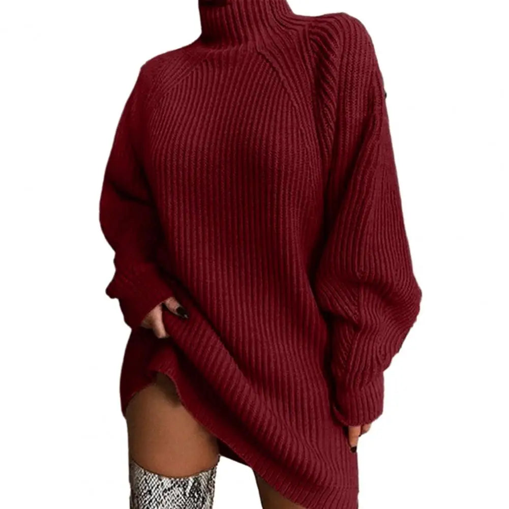 Maeve | Women Turtleneck Knit Sweater Dress