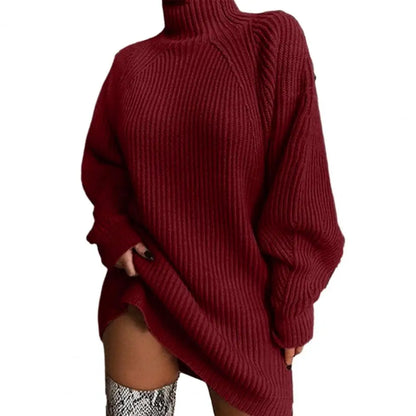 Maeve | Women Turtleneck Knit Sweater Dress