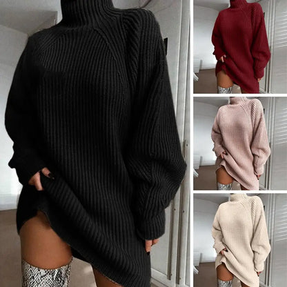 Maeve | Women Turtleneck Knit Sweater Dress