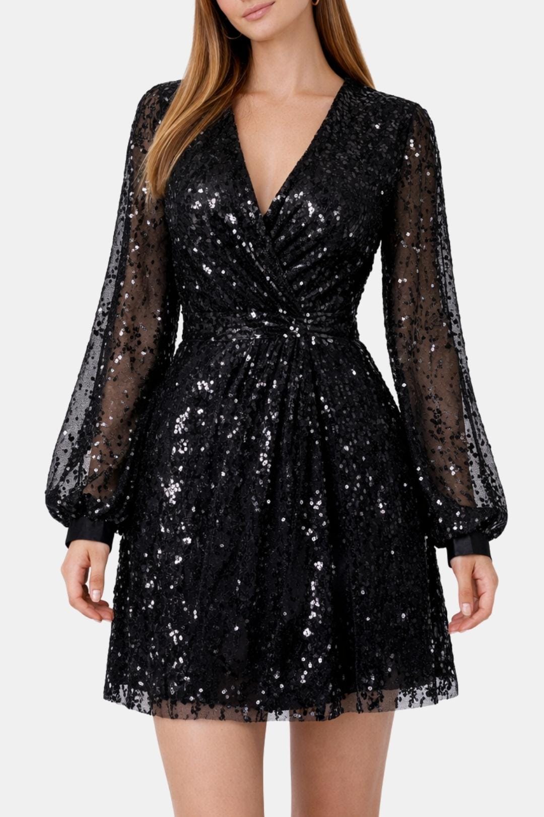 Odette | Women Puff Sleeve Sequin Dress