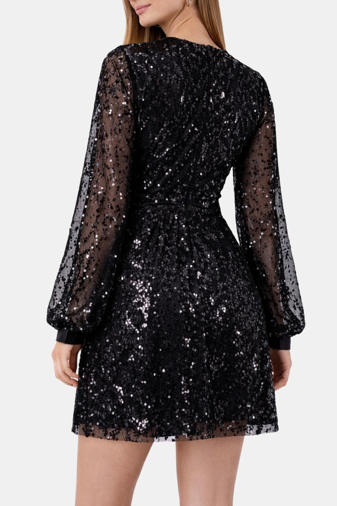 Odette | Women Puff Sleeve Sequin Dress