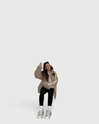 Olive | Women Teddy Coat