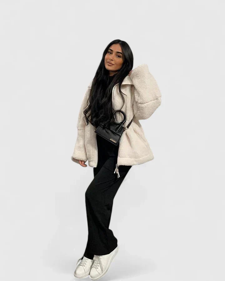 Olive | Women Teddy Coat