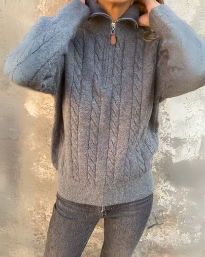 Rhea | Women Quarter Zip Sweater