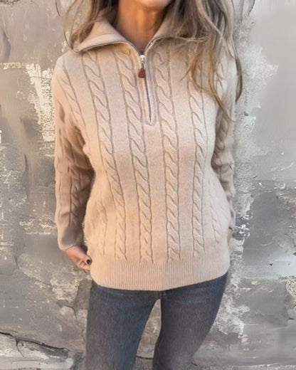 Rhea | Women Quarter Zip Sweater