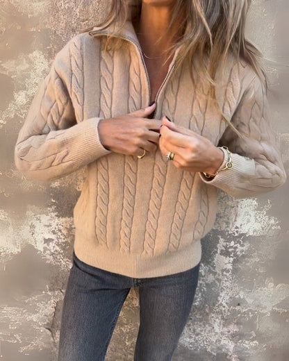 Rhea | Women Quarter Zip Sweater